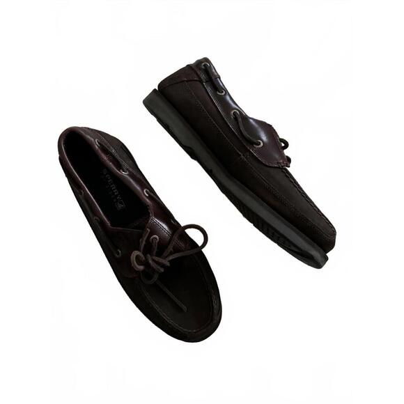 FALL CLEARANCE NEW Sperry Top-Sider Authentic Brown Leather Boat Shoes - Picture 3 of 6